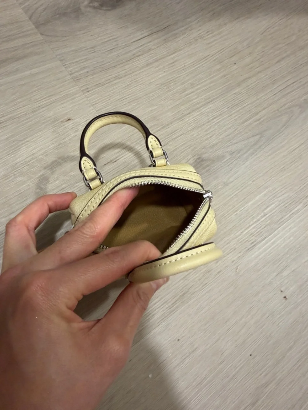 Coach Yellow Mini Rowan Keychain Charm - Picture 6 of 6